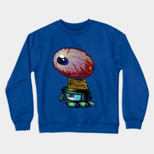 BIG EYEBALL ALIEN DUDE Crewneck Sweatshirt